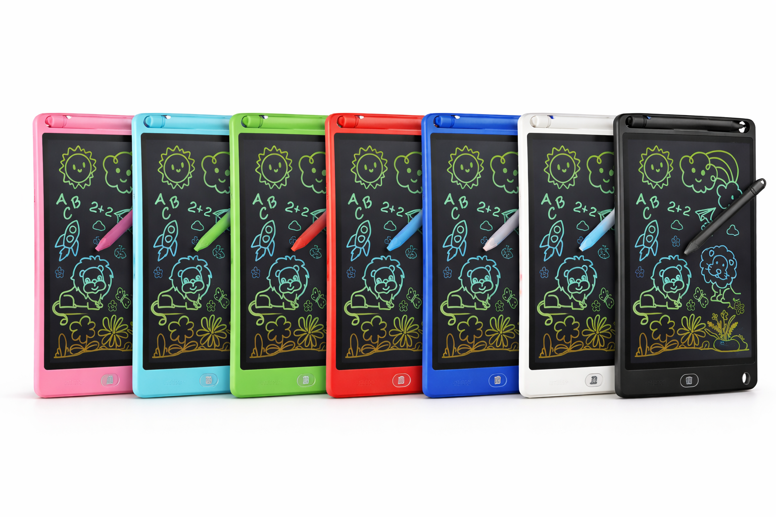 Lavagna LCD per Bambini 8.5” con Penna – Scrittura Colorata