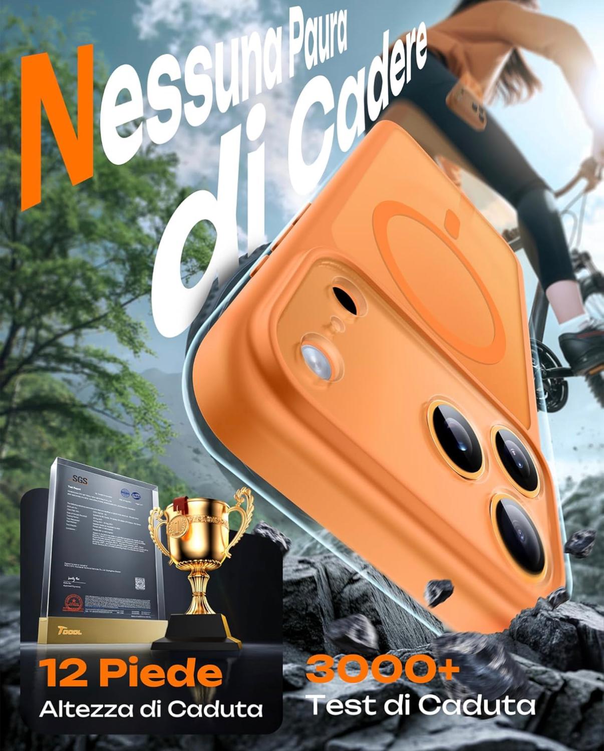 Cover MagSafe per iPhone 17 Pro – Custodia Protettiva con Protezione Fotocamere